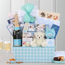 Baby Boy Shower Basket