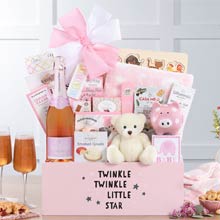 Baby Girl Shower Basket