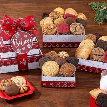 Holiday Cookie and Brownie Gift Tower