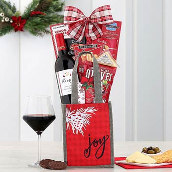 Holiday Wine Tote