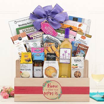 Mothers Day Wine Gift Basket