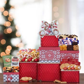 Winter Wishes Gift Tower