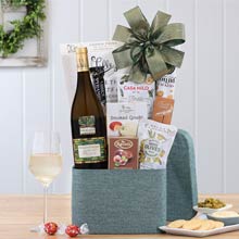 Chardonnay Christmas Wine Basket