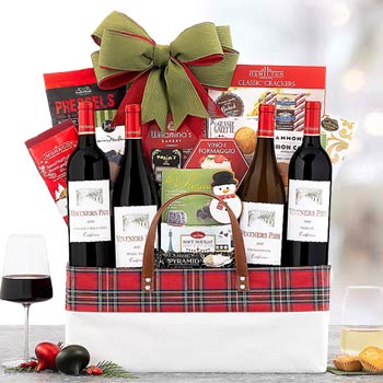 Christmas Holiday Corporate Wine Basket