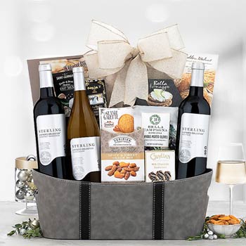 Holiday Celebration Wine Basket