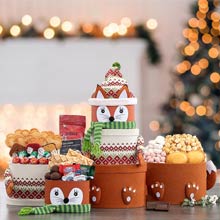 Holiday Fox Snack Tower