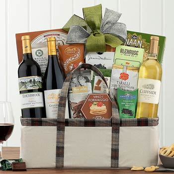 Corporate Elegance Holiday Wine Basket