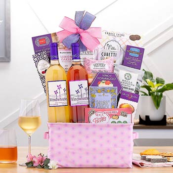 Wine Gift Basket for Her