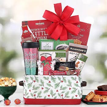 Santas Snacks Christmas Basket