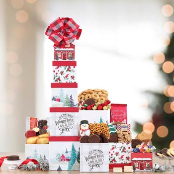 Christmas Holiday Snack Tower