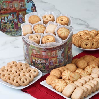 Jacobsens Butter Cookie Holiday Tin