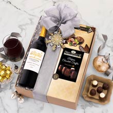 Holiday Wine and Chocolate Gift Box
