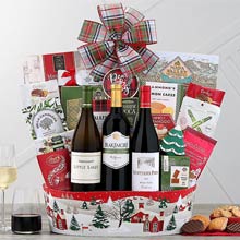 Gourmet Holiday Wine Basket