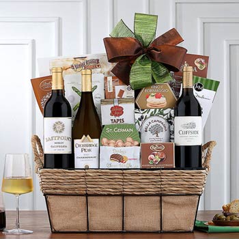 Business Gourmet Wine Gift Basket