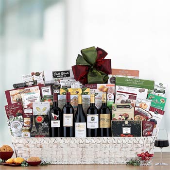 Gourmet Thank You Wine Basket