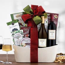 Red and White Wine Duo Basket