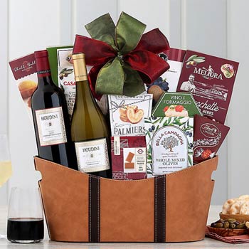 White Wine Gift Baskets, White Wine Gift Delivery