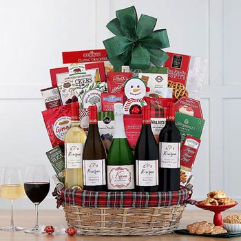 Corporate Christmas Gourmet Wine Basket