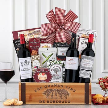 French Trio Wine Gift Basket