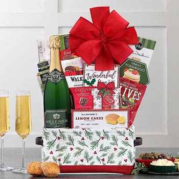 Corporate Gourmet Holiday Wine Basket