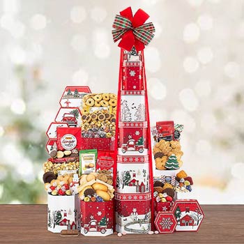 Holiday Cheer Gift Tower