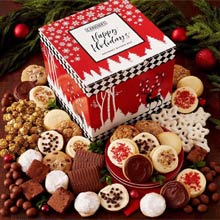 Festive Holiday Mini Cookies Gift Box