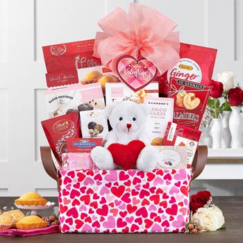 Cupids Valentines Day Gift Basket