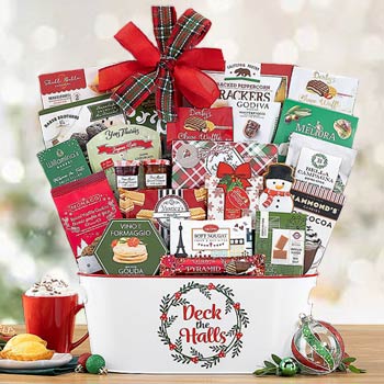 Seasons Greetings Christmas Gift Basket