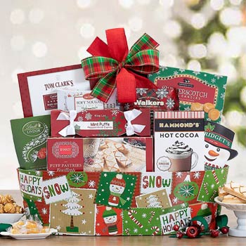 Festive Christmas Gift Basket