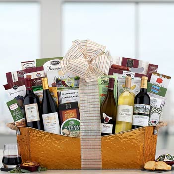 Elegant Corporate Wine Basket