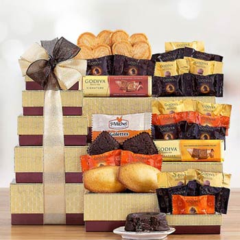 Godiva Snowflake Gift Tower