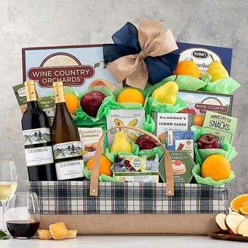 Wine and Fruit Basket