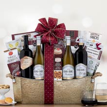 Deluxe Gourmet Wine Gift Basket