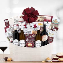 Deluxe Gourmet Wine Gift Basket