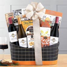 Elegant Wine Gift Basket