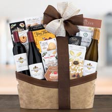 Elegant Wine Gift Basket