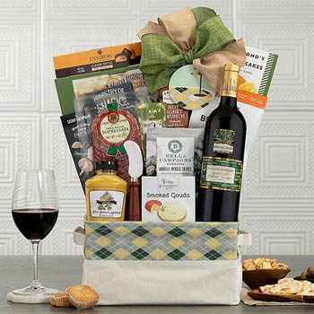 Gourmet Wine Golf Basket