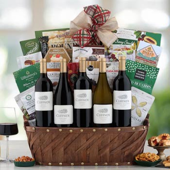 Gourmet Connoisseur Wine Gift Basket