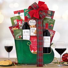 Christmas Wine Basket