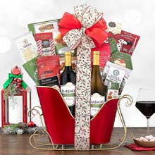 Christmas Wine Basket