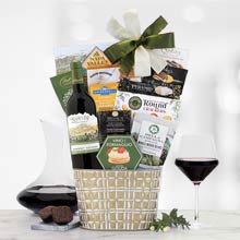 Wine and Gourmet Snacks Basket