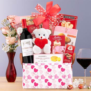Romantic Wine Basket
