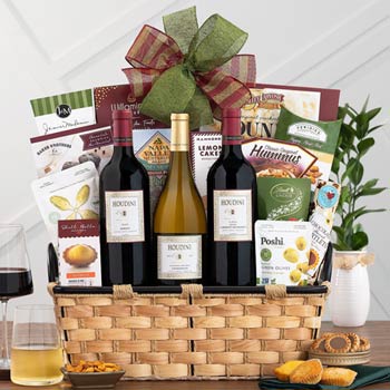 Holiday Wine Gift Basket