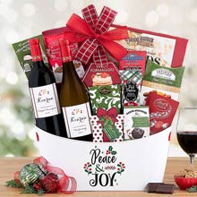Festive Wine Gift Basket
