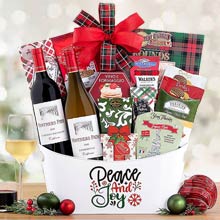 Festive Wine Gift Basket