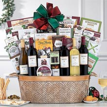 Deluxe Office Party Wine Basket