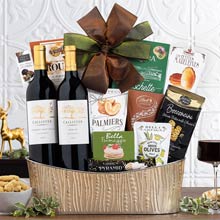 Corporate Red Wine Basket