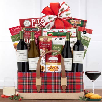 Christmas Holiday Corporate Wine Basket