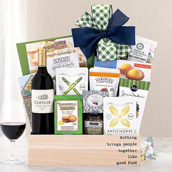 Red and White Wine Quartet Basket