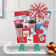 Holiday Greetings Sleigh Gift